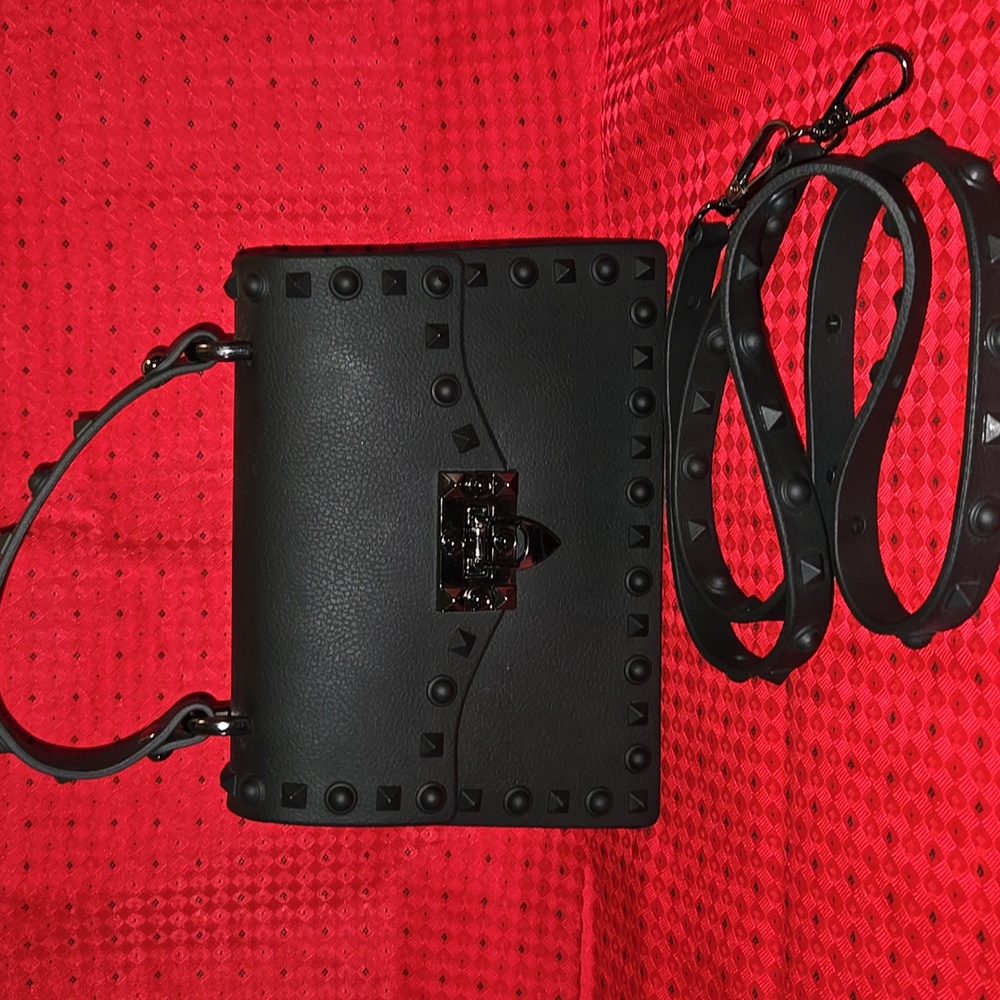 Studded jelly handbag